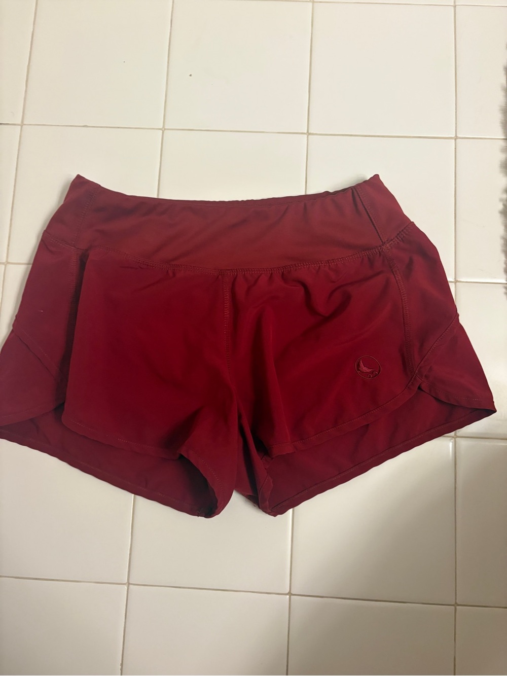 Women’s Athletic Running Shorts - Deep Red